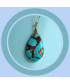 Pendentif en Bornite et Turquoise