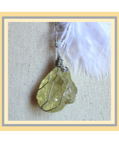 Pendentif en Citrine brute