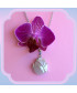 Pendentif Papillon en Quartz rose