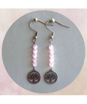 Boucles d'oreilles  Arbre...