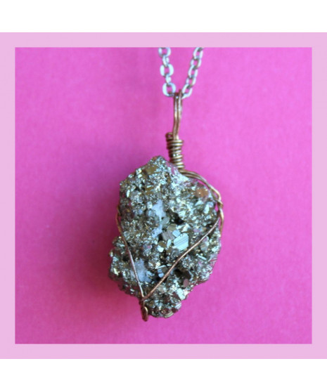 Pendentif en Quartz titane ou Titanium