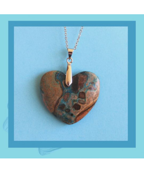 Pendentif Coeur en Jaspe