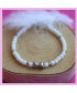 Bracelet Coeurs en Jade blanc