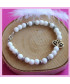 Bracelet Lotus en Jade blanc