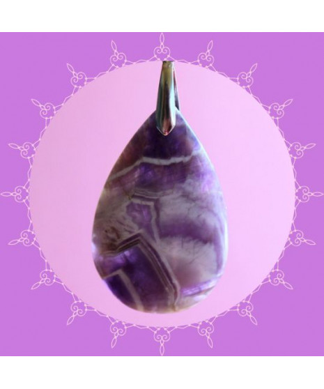 Pendentif Améthyste chevron