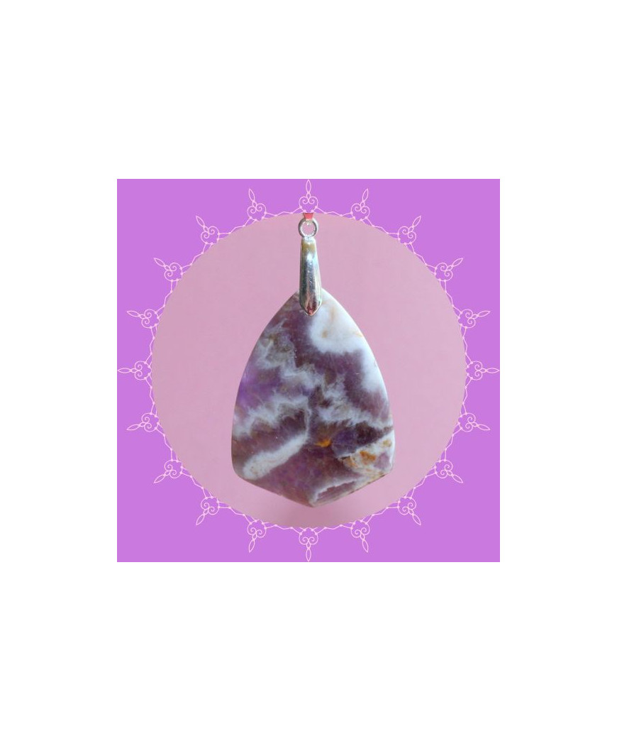 Pendentif Améthyste chevron