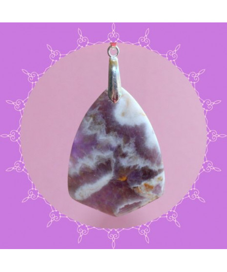 Pendentif Améthyste chevron
