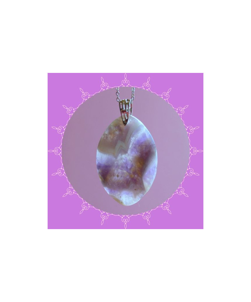 Pendentif Améthyste chevron