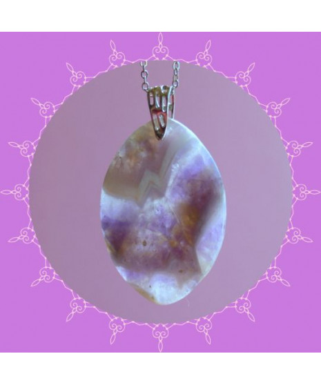 Pendentif Améthyste chevron
