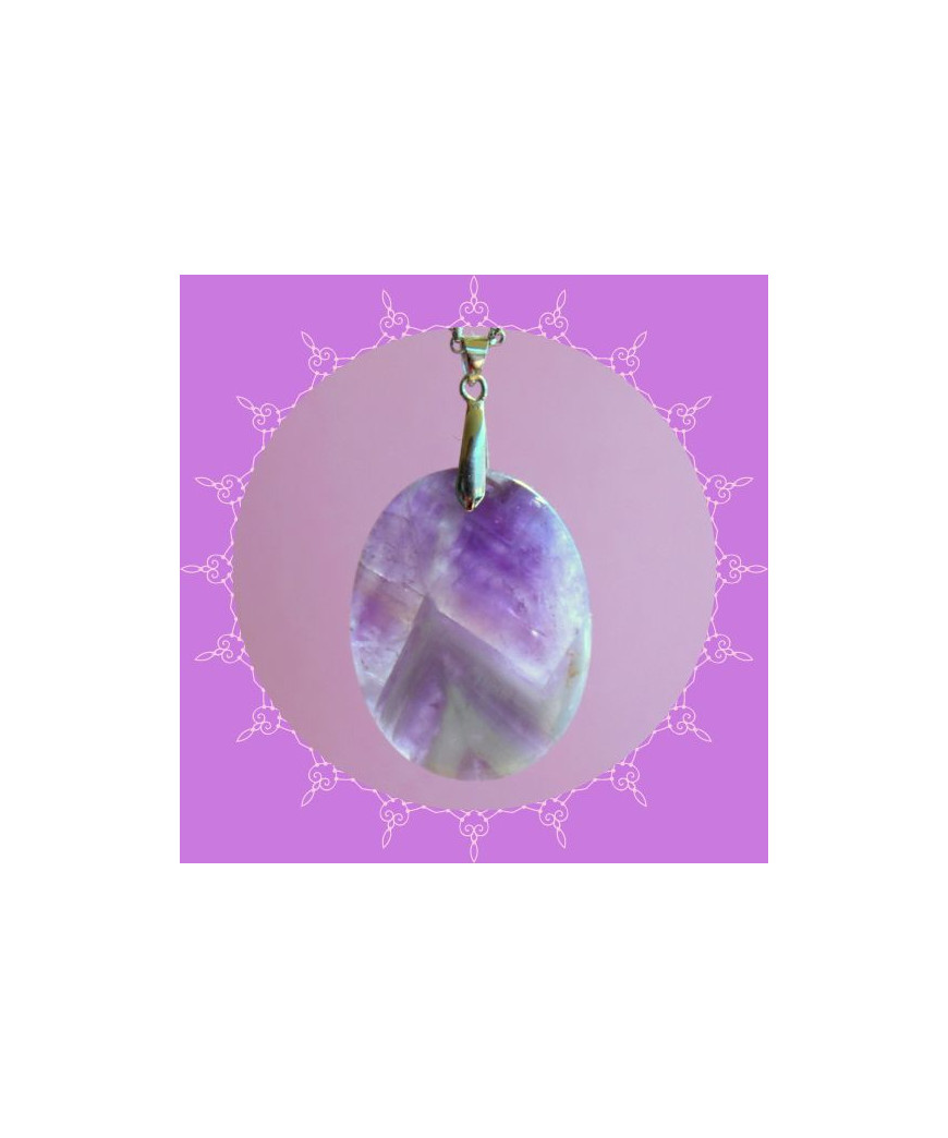 Pendentif Améthyste chevron