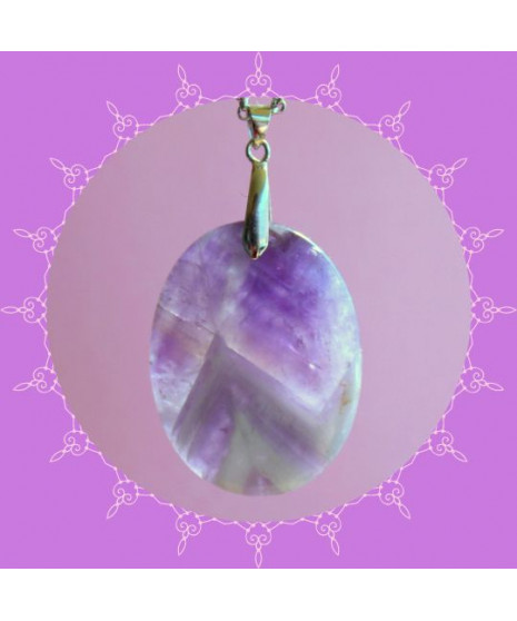 Pendentif Améthyste chevron
