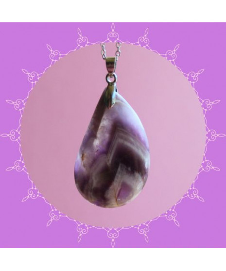 Pendentif Améthyste chevron