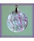 Pendentif rond en Fluorite