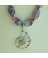 Pendentif Ammonite en Fluorite