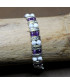 Bracelet Ethnique en Howlite et en Améthyste