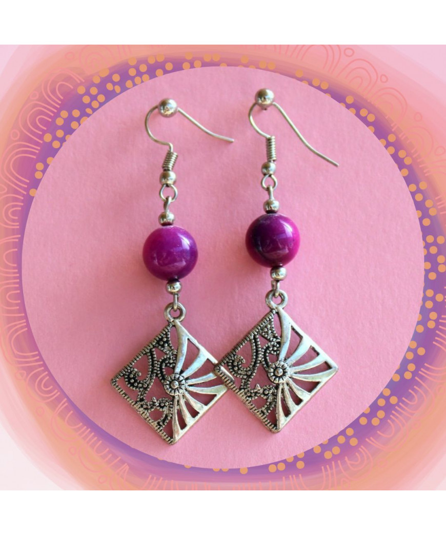 Boucles d'Oreilles en Sugilite