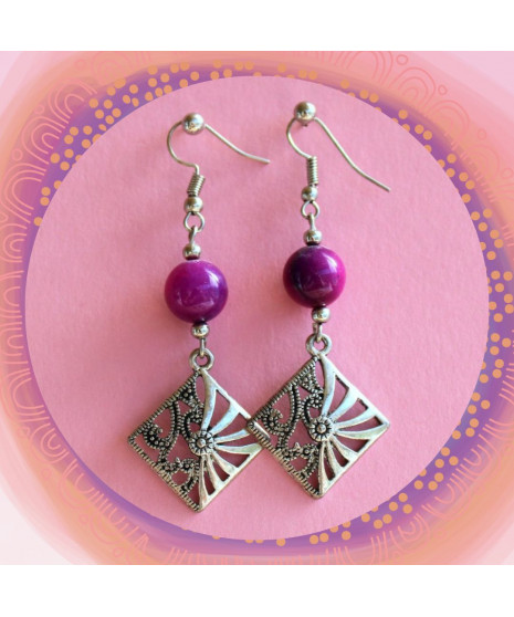 Boucles d'Oreilles en Sugilite