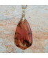 Pendentif en Agate orange veines de dragon