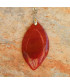 Pendentif en Agate orange veines de dragon