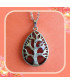 Pendentif Arbre de vie en Jaspe rouge