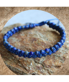 Bracelet double rang en Lapis Lazuli