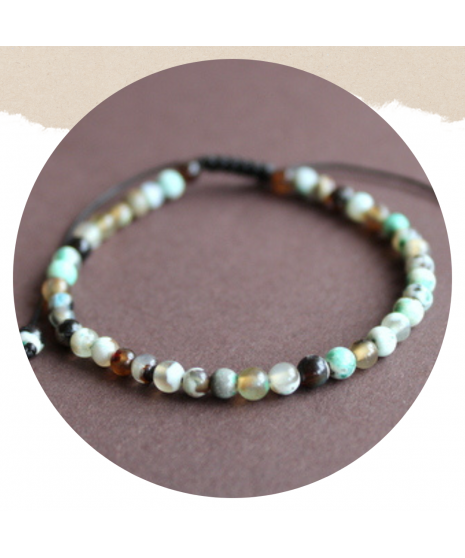 Bracelet  en Agate feu