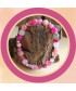 Bracelet rose en Pierres