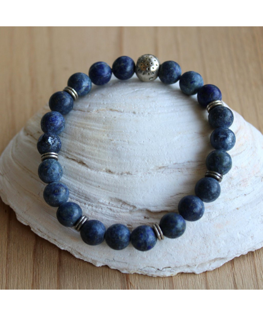 Bracelet Lapis-Lazuli mat