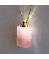 Pendentif Flacon de parfum en Quartz rose
