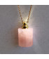 Pendentif Flacon de parfum en Quartz rose