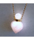 Pendentif Flacon de parfum en Quartz rose