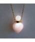 Pendentif Flacon de parfum en Quartz rose