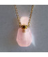 Pendentif Flacon de parfum en Quartz rose