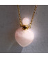 Pendentif Flacon de parfum en Quartz rose