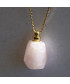 Pendentif Flacon de parfum en Quartz rose