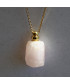 Pendentif Flacon de parfum en Quartz rose