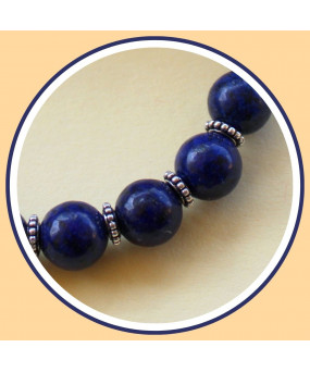 Bracelet Gémeaux en Lapis Lazuli