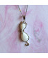 Pendentif Chat en Howlite