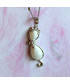 Pendentif Chat en Howlite