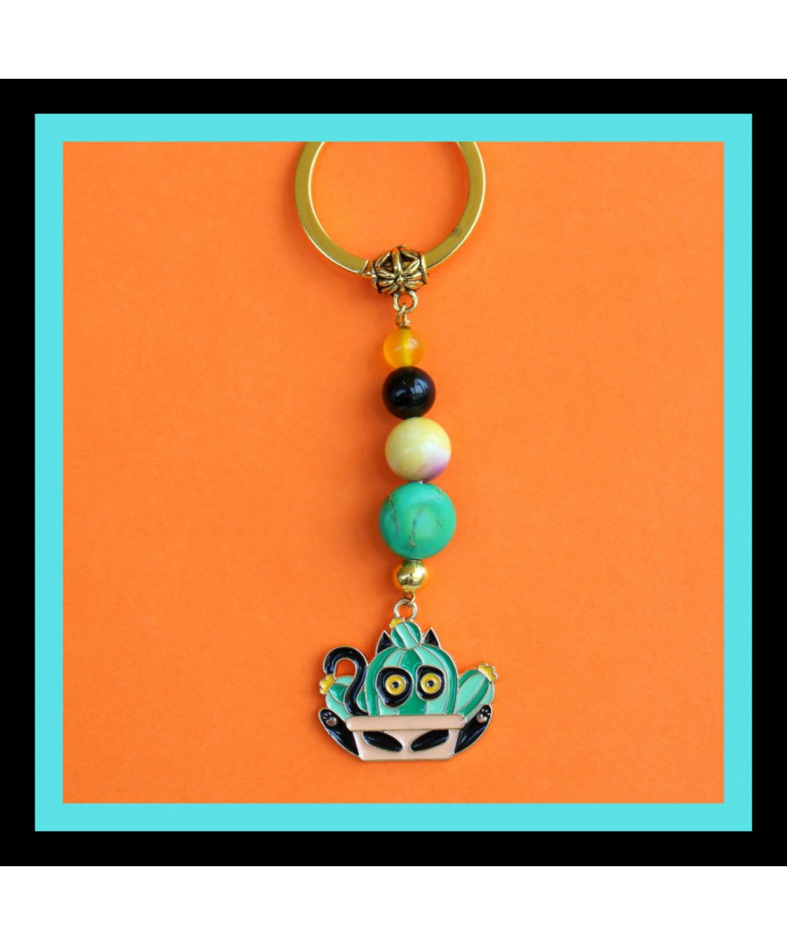 Porte-clefs Chat noir