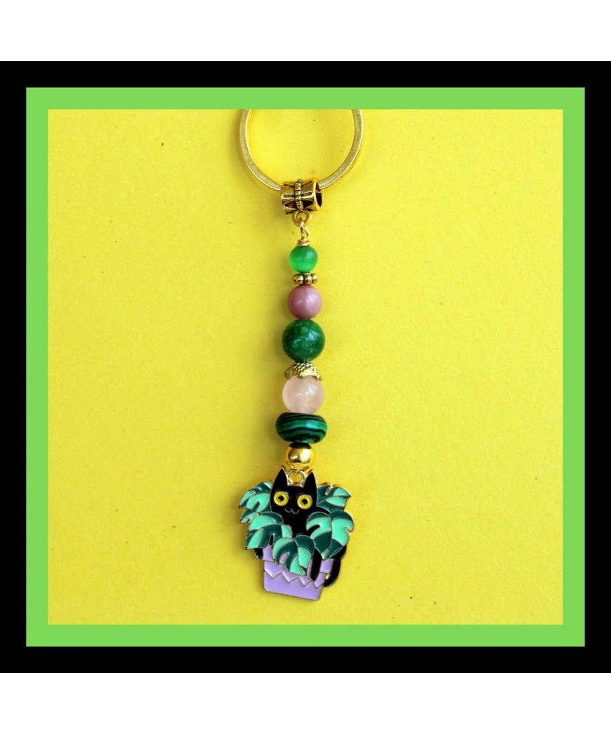 Porte-clefs Chat noir