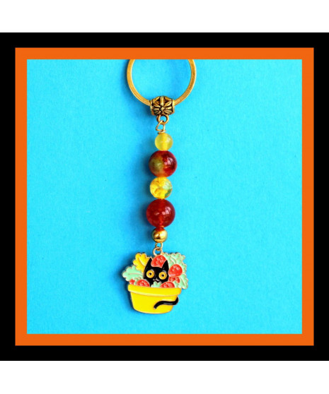 Porte-clefs Chat noir
