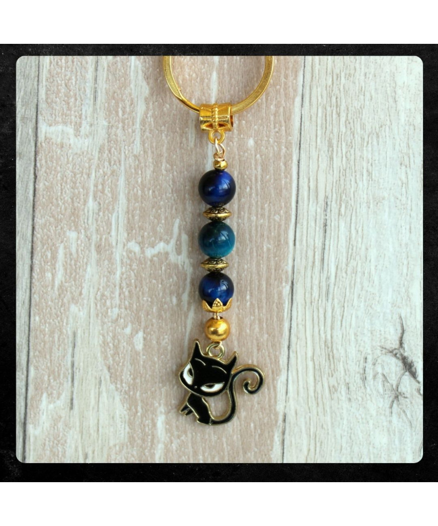 Porte-clefs Chat noir