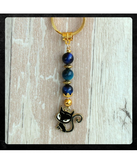 Porte-clefs Chat noir