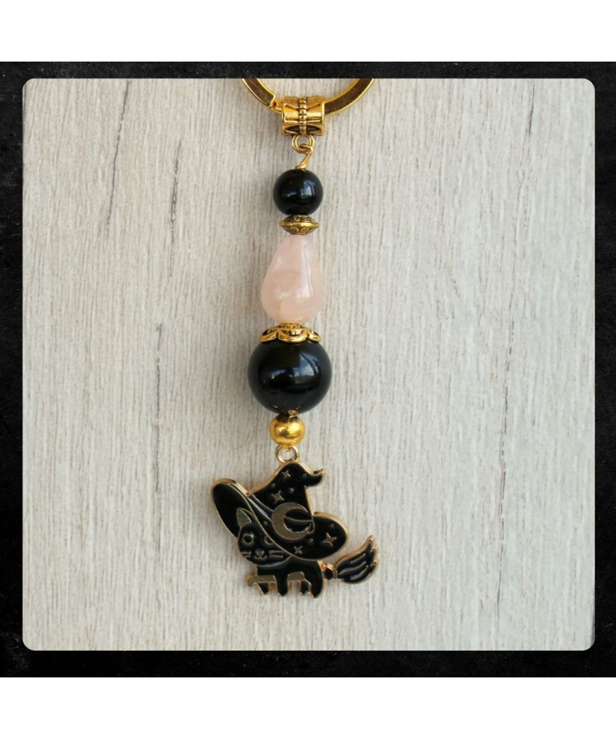 Porte-clefs Chat noir