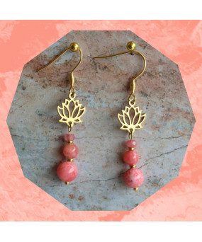 Boucles d'Oreilles Lotus en...