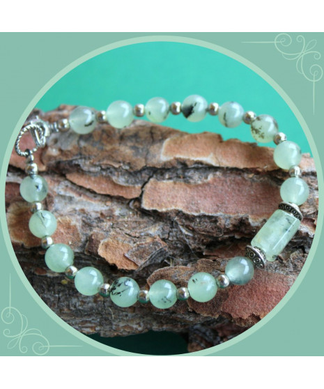 Bracelet en Prehnite