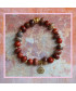 Bracelet Fleur de vie en Jaspe rouge