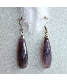 Boucles d'oreilles en Améthyste