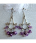 Boucles d'oreilles en Améthyste